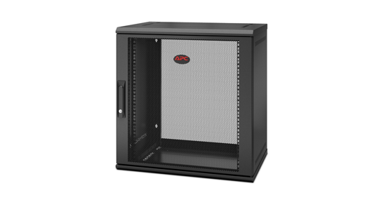 APC NetShelter WX AR112SH4 12U/HE, 19inch Wandpatchkast, Geschikt voor muurbevestiging, 400MM diep, Gemonteerd