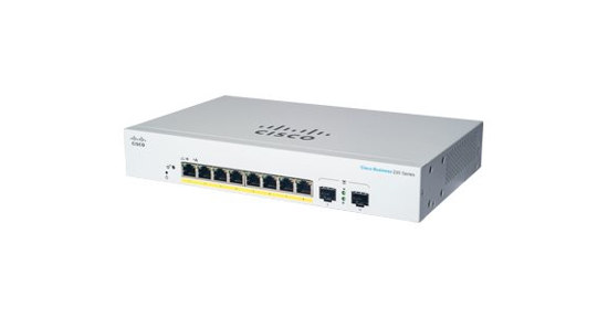 Cisco CBS220-8P-E-2G-EU netwerk-switch Managed L2 Gigabit Ethernet (10/100/1000) Power over Ethernet (PoE) Wit