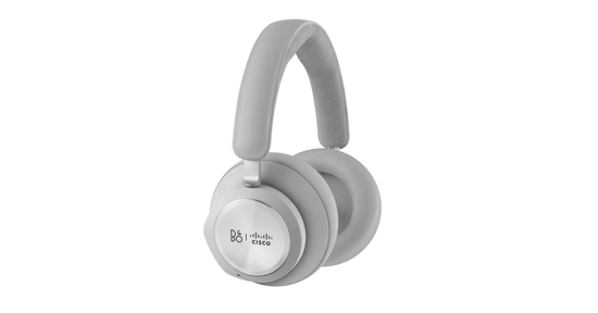 Cisco Bang & Olufsen 980 Headset Bedraad en draadloos Hoofdband Oproepen/muziek USB Type-A Bluetooth Wit