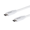 Startech USB-C naar USB-C kabel met 5A/100W Power Delivery M/M wit 2 m USB 2.0 USB-IF certificatie