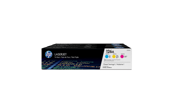 HP 126A originele cyaan/magenta/gele LaserJet tonercartridge, 3-pack