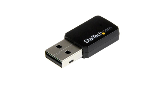 Startech USB 2.0 AC600 mini-dubbelband draadloze-AC netwerkadapter 1T1R 802.11ac wifi-adapter