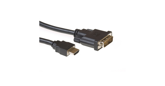 ACT AC7520 video kabel adapter 2 m HDMI Type A (Standaard) DVI-D Zwart