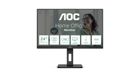 AOC 24P3CV LED display 60,5 cm (23.8") 1920 x 1080 Pixels Full HD Zwart