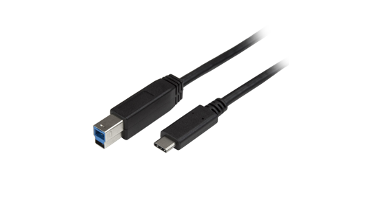 Startech USB315CB2M USB-kabel 2 m USB 3.2 Gen 1 (3.1 Gen 1) USB C USB B Zwart