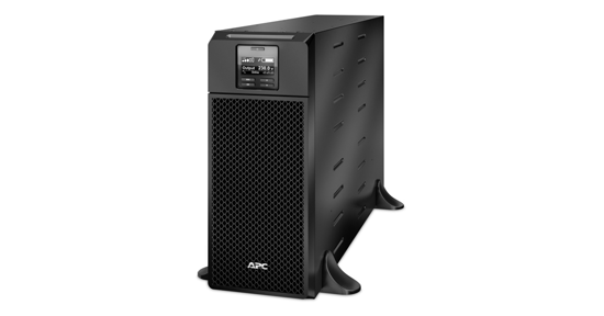 APC Smart-UPS On-Line SRT6KXLI - Noodstroomvoeding, 6x C13, 4x C19, hardwire 1 fase uitgang, Embedded NMC, Tower, 6000VA