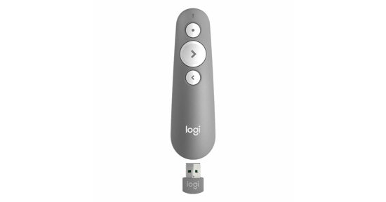 Logitech R500 Draadloze presenter Bluetooth/RF Grijs