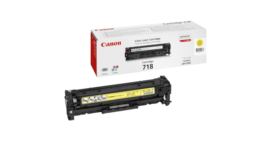 Canon CRG-718 Y tonercartridge 1 stuk(s) Origineel Geel