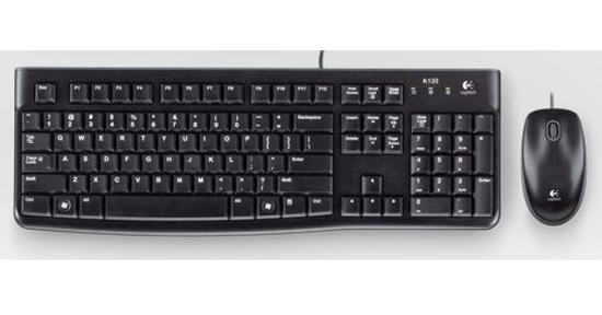 Logitech Desktop MK120 toetsenbord Inclusief muis USB QWERTY Portugees Zwart