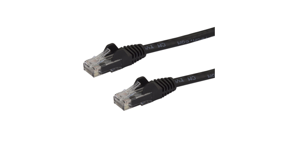 Startech N6PATCH75BK netwerkkabel Zwart 22,9 m Cat6 U/UTP (UTP)