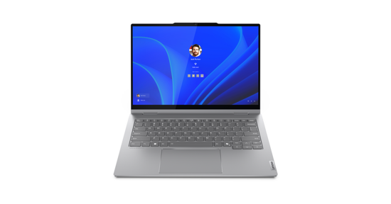 Lenovo ThinkBook 14 Intel Core Ultra 7 155U Hybride (2-in-1) 35,6 cm (14") Touchscreen WUXGA 16 GB DDR5-SDRAM 512 GB SSD Wi-Fi 6E (802.11ax) Windows 11 Pro Grijs