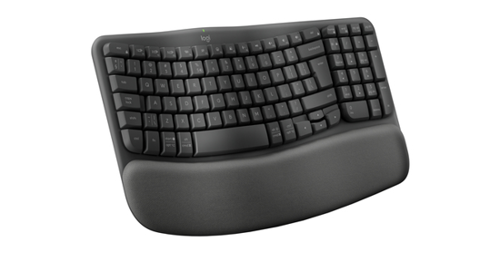 Logitech Wave Keys toetsenbord RF-draadloos + Bluetooth AZERTY Belgisch Grafiet