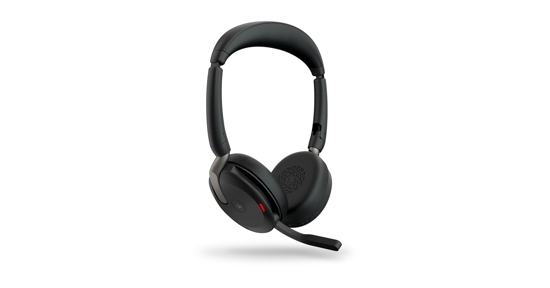 Jabra Evolve2 65 Flex Headset Bedraad en draadloos Hoofdband Kantoor/callcenter Bluetooth Zwart