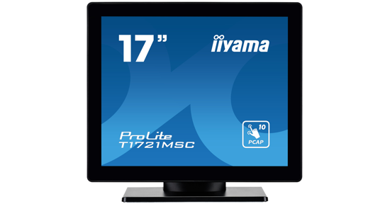 iiyama ProLite T1721MSC-B2 computer monitor 43,2 cm (17") 1280 x 1024 Pixels SXGA LED Touchscreen Tafelblad Zwart