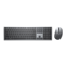 Dell KM7321W toetsenbord Inclusief muis RF-draadloos + Bluetooth AZERTY Frans Grijs, Titanium