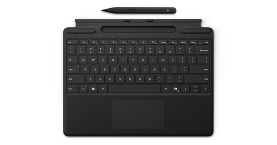 Microsoft Surface Pro Keyboard + Slim Pen QWERTY  Cover port Zwart