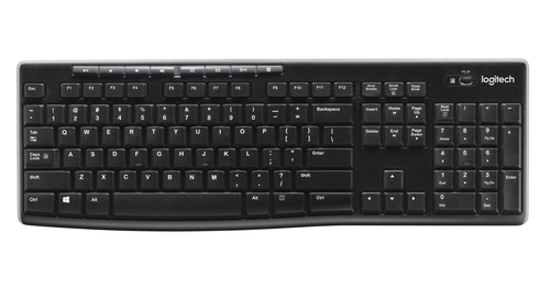 Logitech Wireless Keyboard K270 toetsenbord RF Draadloos QWERTZ Duits Zwart