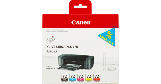 Canon 6402B009 inktcartridge 5 stuk(s) Origineel Normaal rendement Cyaan, Magenta, Mat Zwart, Rood, Geel