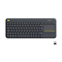 Logitech K400 Plus Tv toetsenbord RF Draadloos QWERTZ Zwitsers Zwart