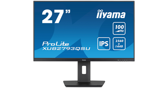 iiyama ProLite XUB2793QSU-B6 LED display 68,6 cm (27") 2560 x 1440 Pixels Quad HD Zwart