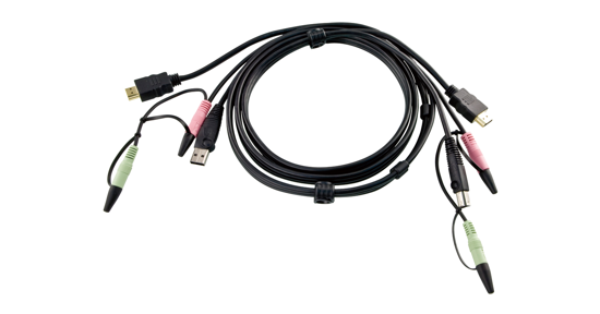 ATEN 1.8M USB HDMI KVM Kabel met Geluid