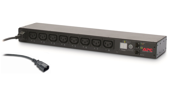 APC Rack PDU, Switched, 0U/1U, 10A, 230V, (8x) C13, C14 stekker