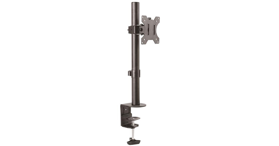 Startech Monitor Arm voor VESA Scherm tot 34" (8kg), Monitorsteun met Verticale Arm voor Enkel Scherm, Verstelbare Hoogte, Ergonomische Monitor Beugel, Bureauklem/Doorvoortule