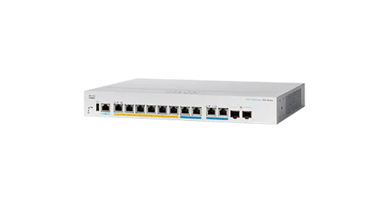 Cisco CBS350 Managed L3 Gigabit Ethernet (10/100/1000) Power over Ethernet (PoE) 1U Zwart, Grijs