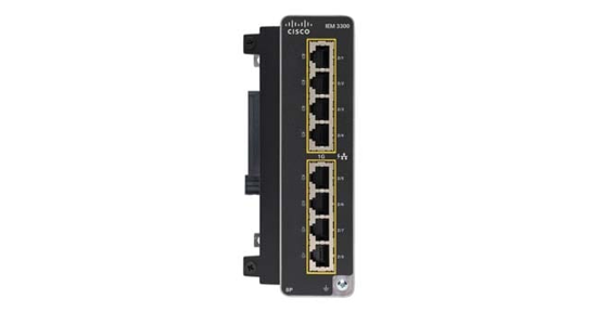 Cisco IEM-3300-8P= netwerk-switch Managed L2 Gigabit Ethernet (10/100/1000) Power over Ethernet (PoE) Zwart