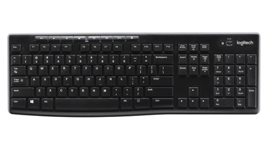 Logitech Wireless Keyboard K270 toetsenbord RF Draadloos QWERTY Engels Zwart