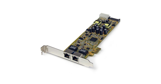 Startech Dual Port PCI Express Gigabit Ethernet PCIe-netwerkkaart adapter PoE/PSE