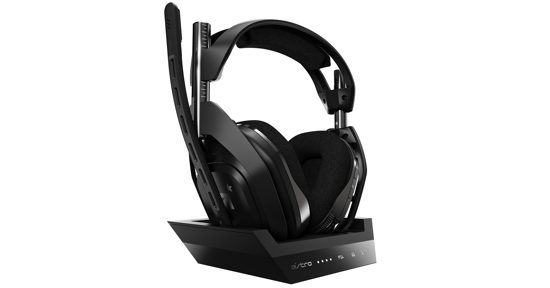 Logitech A50 + Base Station Headset Draadloos Hoofdband Gamen Zwart, Zilver