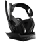 Logitech A50 + Base Station Headset Draadloos Hoofdband Gamen Zwart, Zilver