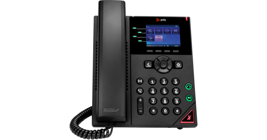 POLY OBi VVX 250 4-lijns IP-telefoon met PoE-ondersteuning