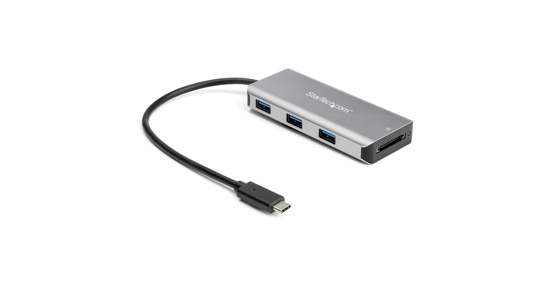 Startech 3 Port USB-C Hub met SD Kaartlezer - 3x USB-A & 1x SD Slot - 10Gbps - Compacte USB 3.2 Gen 2 Type C Adapter Hub - Laptop Hub - USB Bus Powered - Compatibel met Thunderbolt 3