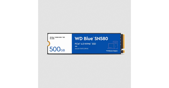 Western Digital Blue SN580 M.2 500 GB PCI Express 4.0 TLC NVMe