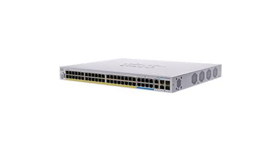 Cisco CBS350 Managed L3 Gigabit Ethernet (10/100/1000) Power over Ethernet (PoE) 1U Zwart, Grijs