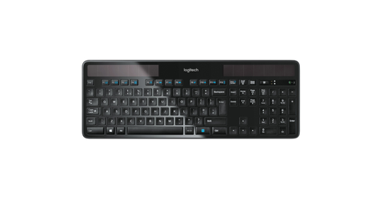 Logitech Wireless Solar Keyboard K750 toetsenbord RF Draadloos QWERTY Engels Zwart