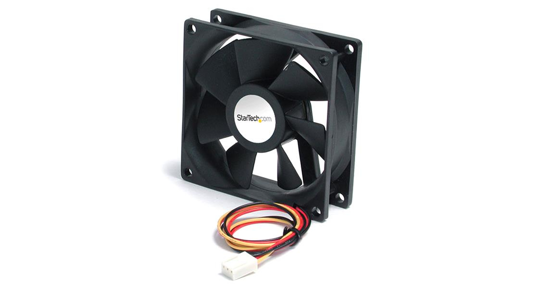 Startech High Air Flow 9.25 cm Dual Ball Bearing Case Fan with TX3 Connector Computer behuizing Ventilator Zwart