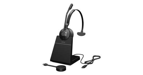 Jabra Engage 55 SE Headset Draadloos Hoofdband Kantoor/callcenter Zwart