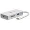 Startech USB-C 4-in1 multiport adapter - SD (UHS-II) kaartlezer - 100W Power Delivery - 4K HDMI - GbE - 1x USB 3.0