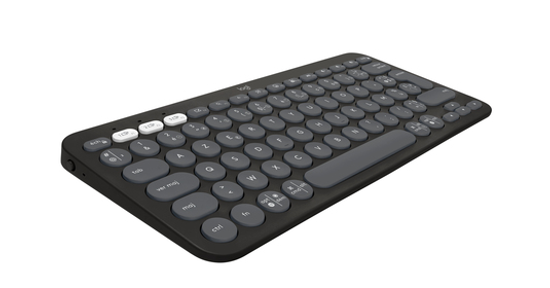 Logitech Pebble Keys 2 K380s toetsenbord RF-draadloos + Bluetooth QWERTY US International Grafiet