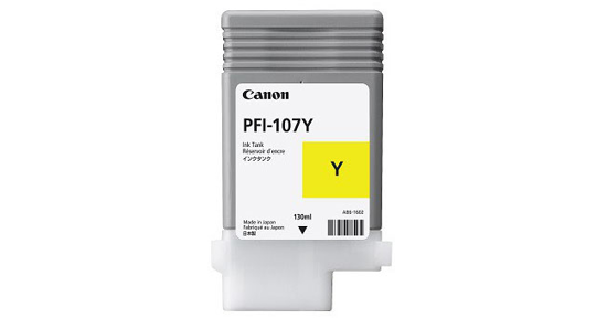 Canon PFI-107Y inktcartridge 1 stuk(s) Origineel Geel