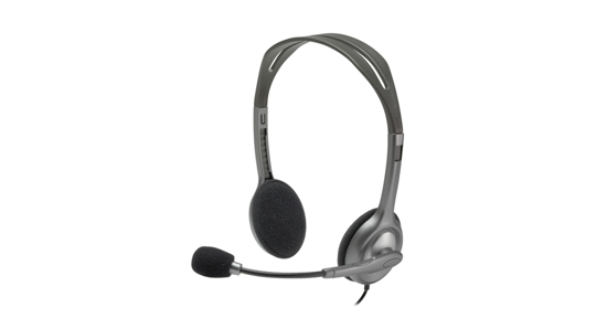 Logitech H111 Headset Bedraad Hoofdband Kantoor/callcenter Grijs