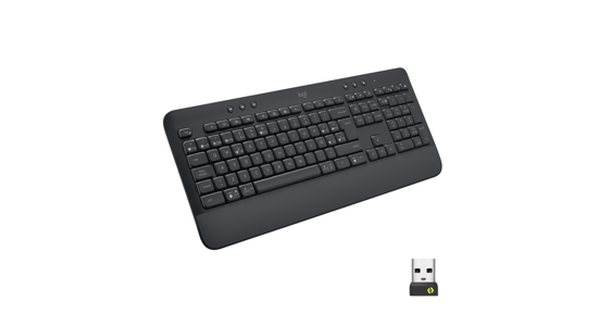 Logitech Signature K650 toetsenbord RF-draadloos + Bluetooth QWERTY Spaans Grafiet