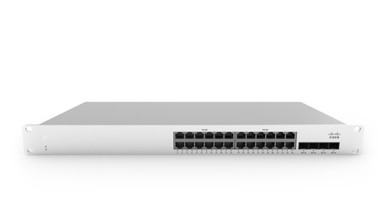 Cisco Meraki MS210-24P-HW netwerk-switch Managed Gigabit Ethernet (10/100/1000) Power over Ethernet (PoE) 1U Aluminium